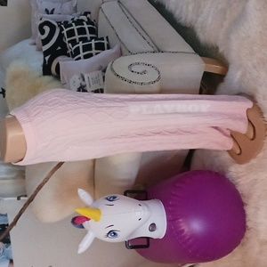 Playboy Missguided Pink Cable Knit Pants